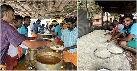 பக்தர்கள் வழங்கிய 300 ஆடுகள்: பழநி அருகே திருவிழாவில் 10,000 பேருக்கு மெகா விருந்து!