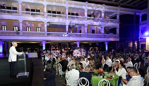 பனாமா சிட்டியில் ஜெய்சங்கர் உரையாற்றிய காட்சி