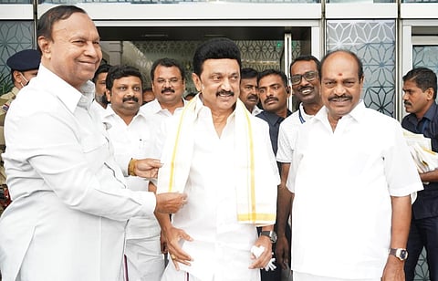 டெல்லி சென்றடைந்தார் முதல்வர் ஸ்டாலின்