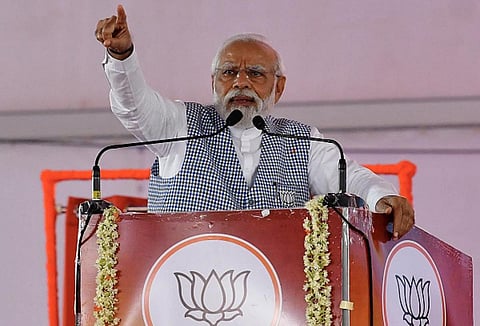 கர்நாடக தேர்தல் பிரச்சாரத்தில் பிரதமர் நரேந்திர மோடி