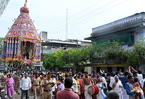 கும்பகோணம் சுவாமிமலை சுவாமிநாத கோயில் தேரோட்டம் கோலாகலம்