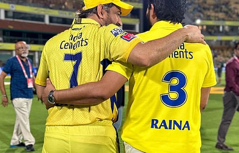 சேப்பாக்கத்தில் சிஎஸ்கே ரசிகர்களை உற்சாகப்படுத்திய சுரேஷ் ரெய்னா