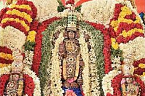 ஆதிவராகப் பெருமாள் பக்தர் களுக்கு அருள் பாலித்தார்.