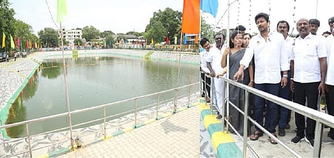 ரூ.1.65 கோடியில் புனரமைக்கப்பட்ட கோதண்டராமர் கோயில் குளம் திறப்பு