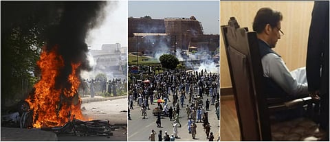 இஸ்லாமாபாத் நீதிமன்றத்தில் இம்ரான் கான் ஆஜர்: கலவரக்காரர்கள் 1000 பேர் கைது