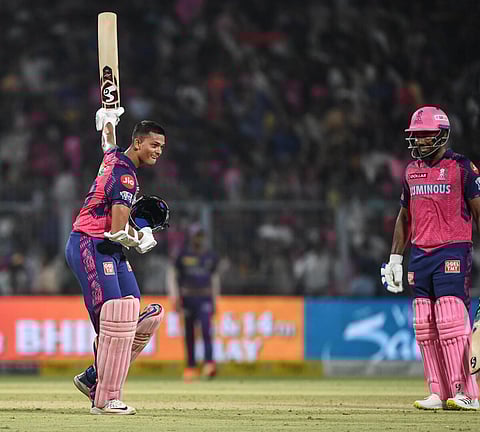 IPL 2023 | 6,6,4,4,2,4... ஐபிஎல்லில் புதிய சாதனை - 'திறமையாளன்' ஜெய்ஸ்வாலை கொண்டாடும் கிரிக்கெட் வீரர்கள்