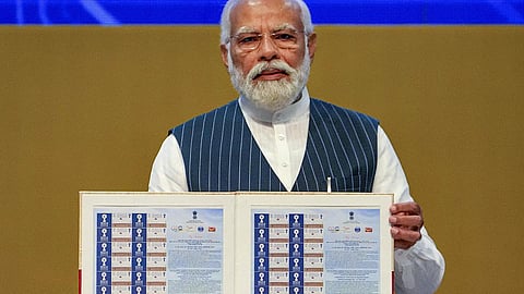 தேசிய தொழில்நுட்ப தினத்தை முன்னிட்டு டெல்லி பிரகதி மைதானத்தில் நேற்று பிரதமர் மோடி