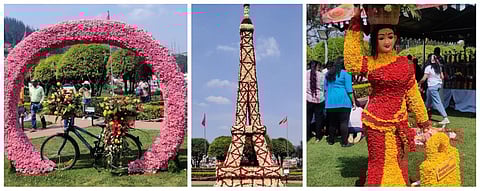 உதகையில் தொடங்கியது 18வது ரோஜா காட்சி - பார்வையாளர்களை பரவசப்படுத்தும் ரோஜாக்களால் ஆன ஈபிள் கோபுரம்