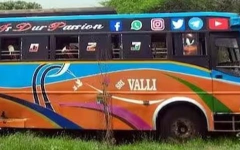 திடீர் மாரடைப்பால் உயிரிழப்பு: விருதுநகர் அருகே ஓடைக்குள் பாய்ந்த தனியார் பஸ் - 58 மாணவர்கள் உயிர் தப்பினர்