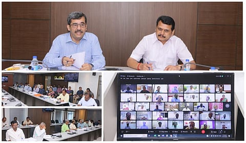 சென்னையில் அமைச்சர் செந்தில்பாலாஜி தலைமையில் கோடைக் கால மின் தேவையை கையாள்வது குறித்த ஆய்வுக் கூட்டம் நடந்தது