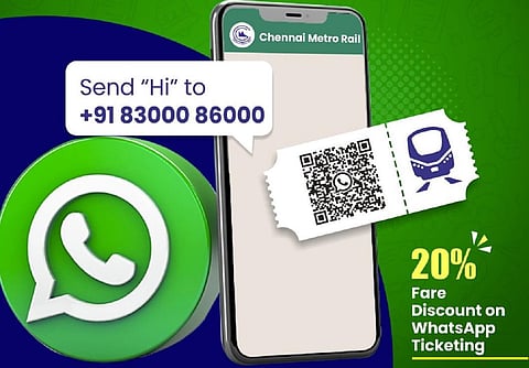 வாட்ஸ் அப் மூலம் டிக்கெட் பெறும் வசதி