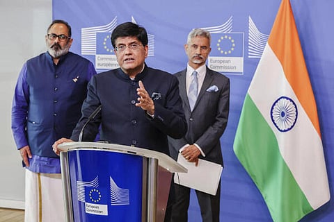 இந்தியா - ஐரோப்பிய ஒன்றியம் இடையேயான தடையற்ற வர்த்தக ஒப்பந்தப் பேச்சில் முன்னேற்றம்: பியூஷ் கோயல்