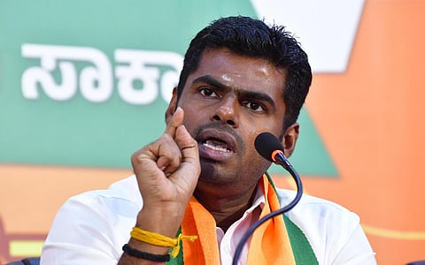 பாஜக மாநிலத் தலைவர் அண்ணாமலை | கோப்புப் படம்