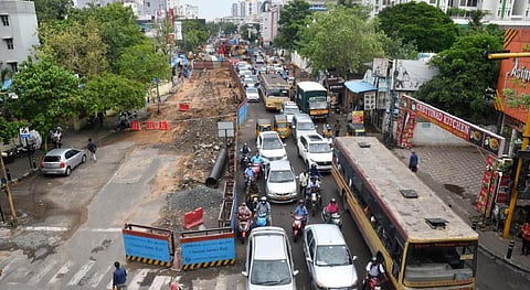 சென்னை மெட்ரோ ரயில் பணி: மாதவரம் பகுதியில் போக்குவரத்து மாற்றம்