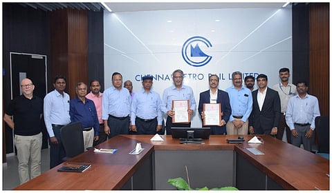 சென்னை மெட்ரோ ரயில் திட்டம் கட்டம்-2 மின்சார பணிகளுக்கான ஒப்பந்தம் லார்சன் அண்ட் டூப்ரோ நிறுவனத்திற்கு வழங்கப்பட்டது