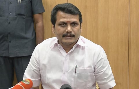 சென்னையில் செய்தியாளர்களைச் சந்தித்த அமைச்சர் செந்தில்பாலாஜி