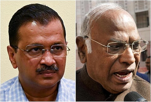 குடியரசுத் தலைவர் குறித்த கருத்து: கார்கே, கேஜ்ரிவாலுக்கு எதிராக டெல்லி கமிஷனரிடம் புகார்