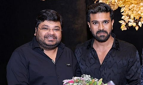 'தி காஷ்மீர் ஃபைல்ஸ்' தயாரிப்பாளர்களுடன் கைகோர்க்கும் ராம்சரண் - ஃபர்ஸ்ட் லுக் வெளியீடு