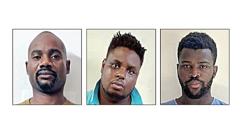 ஒபியே லு பீட்ட ர், யூசுப்ஒலாலேகான், ஒல்யூபூபே ஜேம்ஸ்.