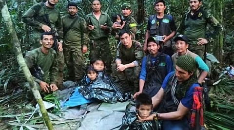 அமேசான் காட்டில் மாயமான 4 குழந்தைகள் 40 நாட்களுக்குப் பின்னர் மீட்பு