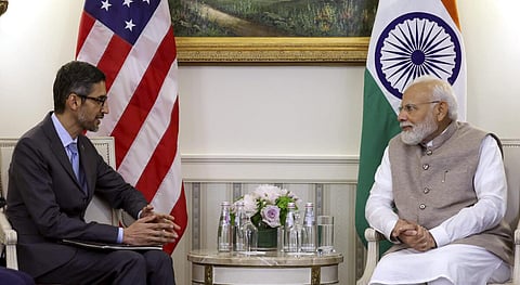 இந்தியாவில் கூகுள் ரூ.82 ஆயிரம் கோடி; அமேசான் ரூ.1.23 லட்சம் கோடி முதலீடு - பிரதமர் மோடியுடனான சந்திப்புக்குப் பிறகு அறிவிப்பு