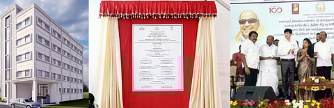 அடிக்கல் நாட்டிய அமைச்சர் மா.சுப்பிரமணியன்