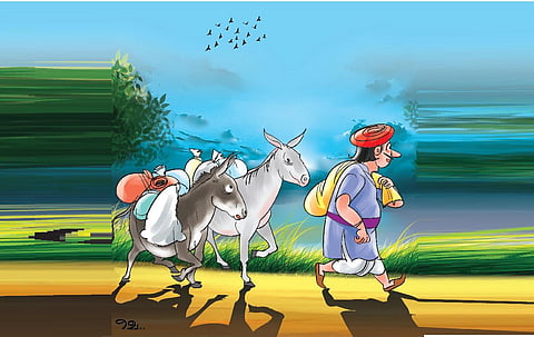 மொழிபெயர்ப்பு: The Ass and the Mule