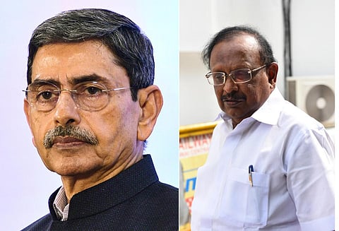 ஆளுநர் ஆர்.என்.ரவி மற்றும் அமைச்சர் ரகுபதி