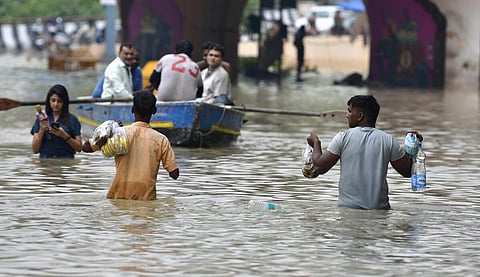 டெல்லியின் வெள்ள பாதிப்பு | படம்: ஆர்.வி.மூர்த்தி
