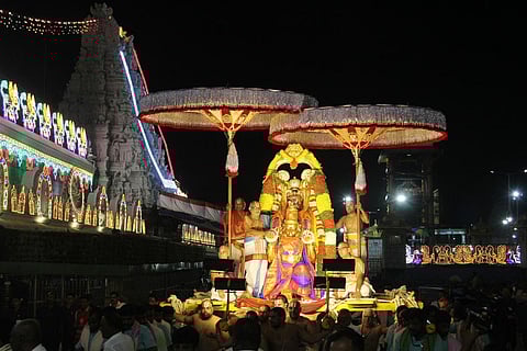 திருமலையில் நாளை ஆனிவார ஆஸ்தானம்: பூப்பல்லக்கில் உற்சவர் பவனி