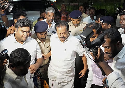 விசாரணைக்கு சென்ற பொன்முடி