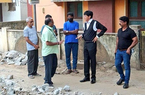 சாலைப் பணிகள் ஆய்வு