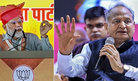 பிரதமர் மோடி, முதல்வர் அசோக் கெலாட்