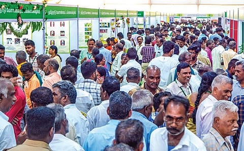 திருச்சியில் 3 நாள் வேளாண் சங்கமம் தொடக்கம் - முதல் நாளில் 30,000 விவசாயிகள் பங்கேற்பு