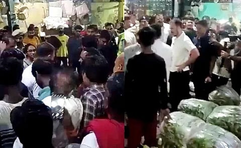 ஆசாத் மண்டியில் ராகுல் காந்தி