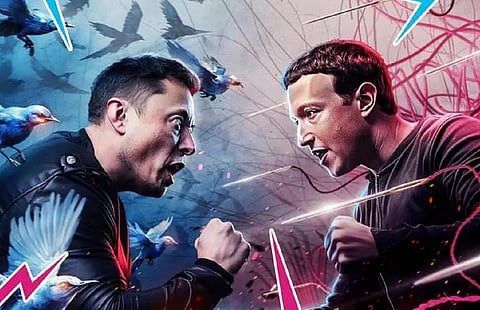 மார்க் ஸுகர்பெர்க்குடன் சண்டை - நேரலையில் காண எலான் மஸ்க் அழைப்பு