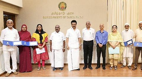 மாநில ஹஜ் குழு மூலம் பயணித்த 3,987 பேருக்கு தலா ரூ.25 ஆயிரம் மானியம் - முதல்வர் மு.க.ஸ்டாலின் வழங்கினார்