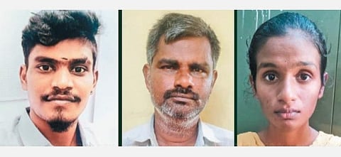 கொல்லப்பட்ட சக்திவேல், பாலகுரு, தேவிகா