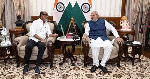 ஜார்க்கண்ட் ஆளுநர் சி.பி.ராதாகிருஷ்ணனுடன் ரஜினிகாந்த் சந்திப்பு