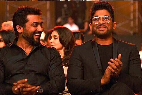 “சிறந்த நடிகர் விருது மூலம் வரலாறு படைத்துள்ளீர்கள்” - அல்லு அர்ஜூனுக்கு நடிகர் சூர்யா வாழ்த்து