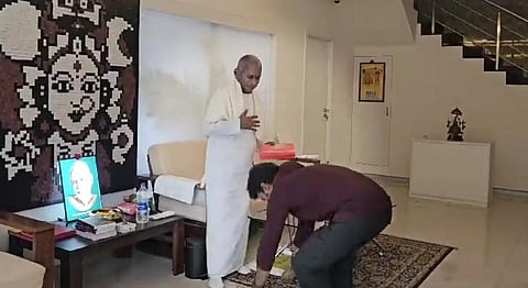 தேசிய விருது அறிவிப்பு: இளையராஜாவை சந்தித்து ஆசி பெற்ற தேவிஸ்ரீ பிரசாத்