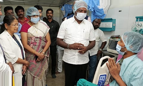 சென்னை அரசு பன்னோக்கு உயர் சிறப்பு மருத்துவமனையில் புதுக்கோட்டை இளைஞருக்கு இதய மாற்று அறுவை சிகிச்சை