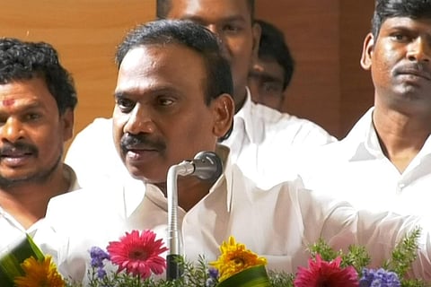 சனாதனம் பற்றி திறந்தவெளியில் விவாதிக்க தயாரா? - அமித் ஷாவுக்கு ஆ.ராசா சவால்