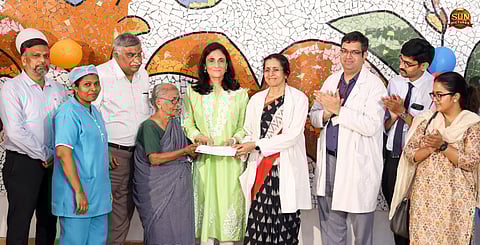 ஏழைப் புற்றுநோயாளிகள் சிகிச்சைக்கு ரூ.60 லட்சம் வழங்கிய காவேரி கலாநிதி