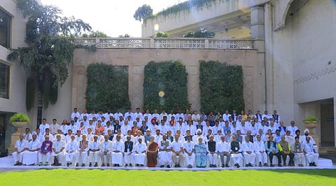 காங்கிரஸ் செயற்குழுக் கூட்டத்தில் இன்று பங்கேற்றவர்களின் குழு புகைப்படம்