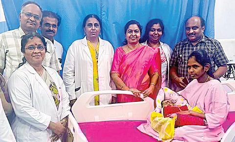 இந்தியாவில் முதல்முறை: ஆர்எஸ்ஆர்எம் மருத்துவமனையில் முழு இதய பிளாக் ஏற்பட்ட கர்ப்பிணிக்கு பேஸ்மேக்கர் கருவி பொருத்தி சிசேரியன்