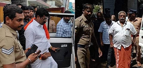 முதல்வர், உதயநிதி குறித்து அவதூறு: இந்து முன்னணி நிர்வாகிகள் இருவர் கைது; தி.மலை, செய்யாறில் ஆர்ப்பாட்டம்