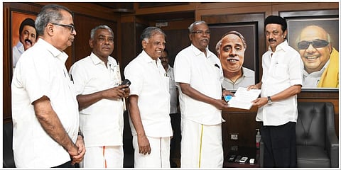 தமிழக முதல்வர் மு.க.ஸ்டாலினை சந்தித்த மார்க்சிஸ்ட் கம்யூனிஸ்ட் கட்சித் தலைவர்கள்