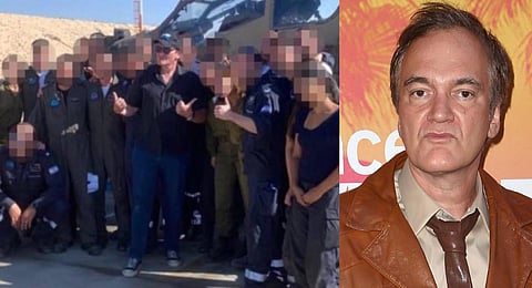 இஸ்ரேல் வீரர்களை நேரில் ஊக்கப்படுத்திய ஹாலிவுட் இயக்குநர் குவென்ட்டின் டாரன்ட்டினோ