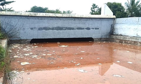 போடி அருகே வலையபட்டியில் உள்ள ரயில்வே சப்வேயை மூழ்கடித்தபடி தேங்கிக் கிடக்கும் மழைநீர். படம்:என்.கணேஷ்ராஜ்.
